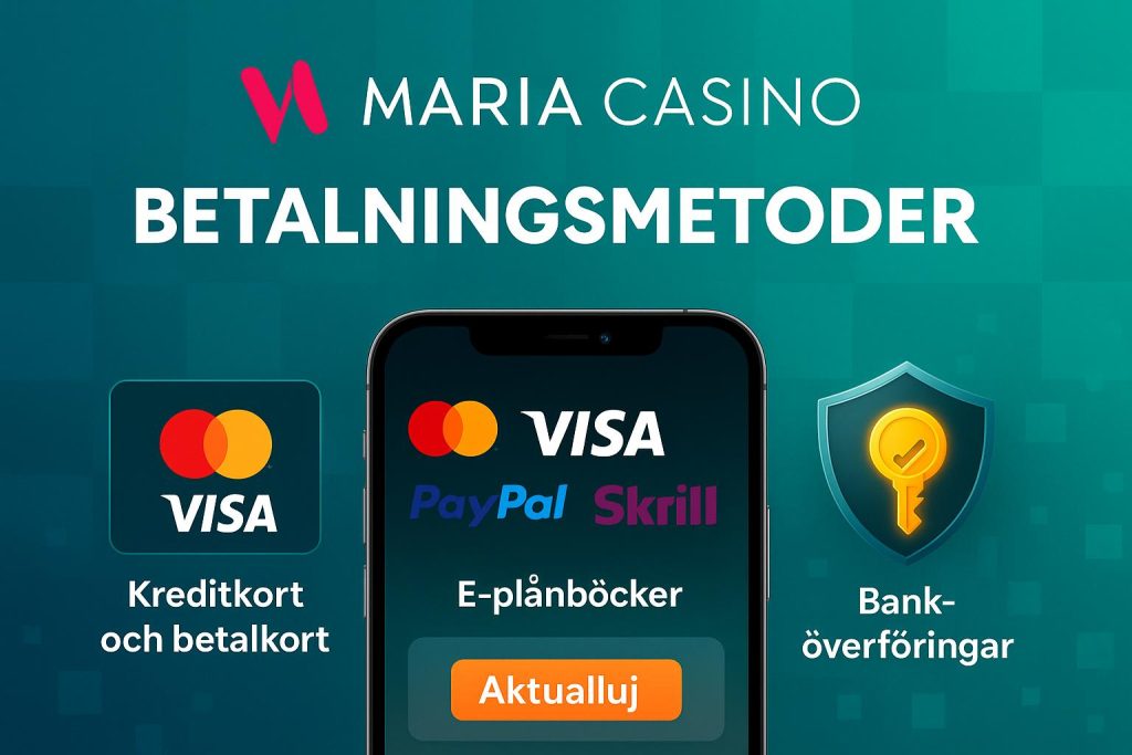 Insättnings- och uttagsmetoder på Casino Maria
